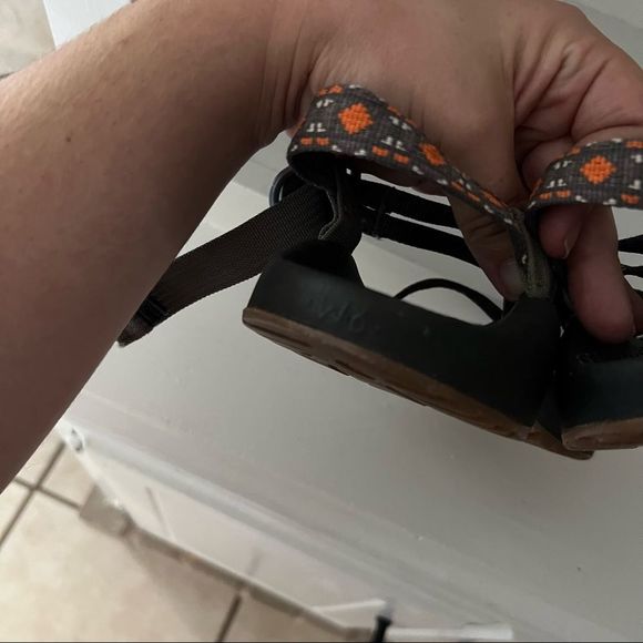 Chaco ZX2 Aztec Print Double Nylon Strap Walking Outdoor Sandals - Picture 6 of 9